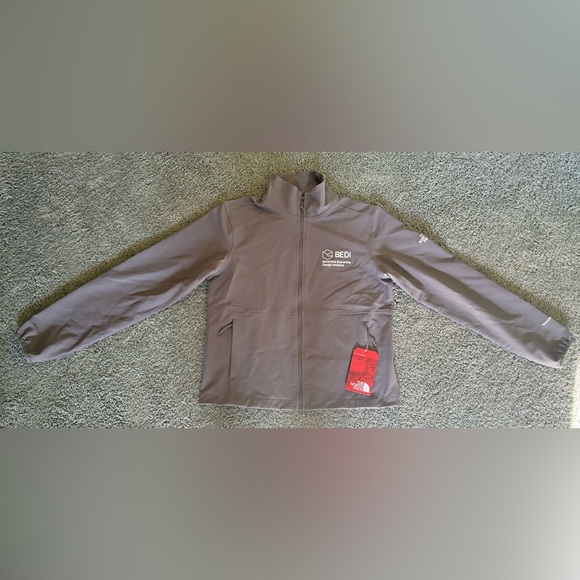 The North Face Gray Jacket Womens Size S Windfall Full Zip NWT Embroidered - Picture 1 of 13